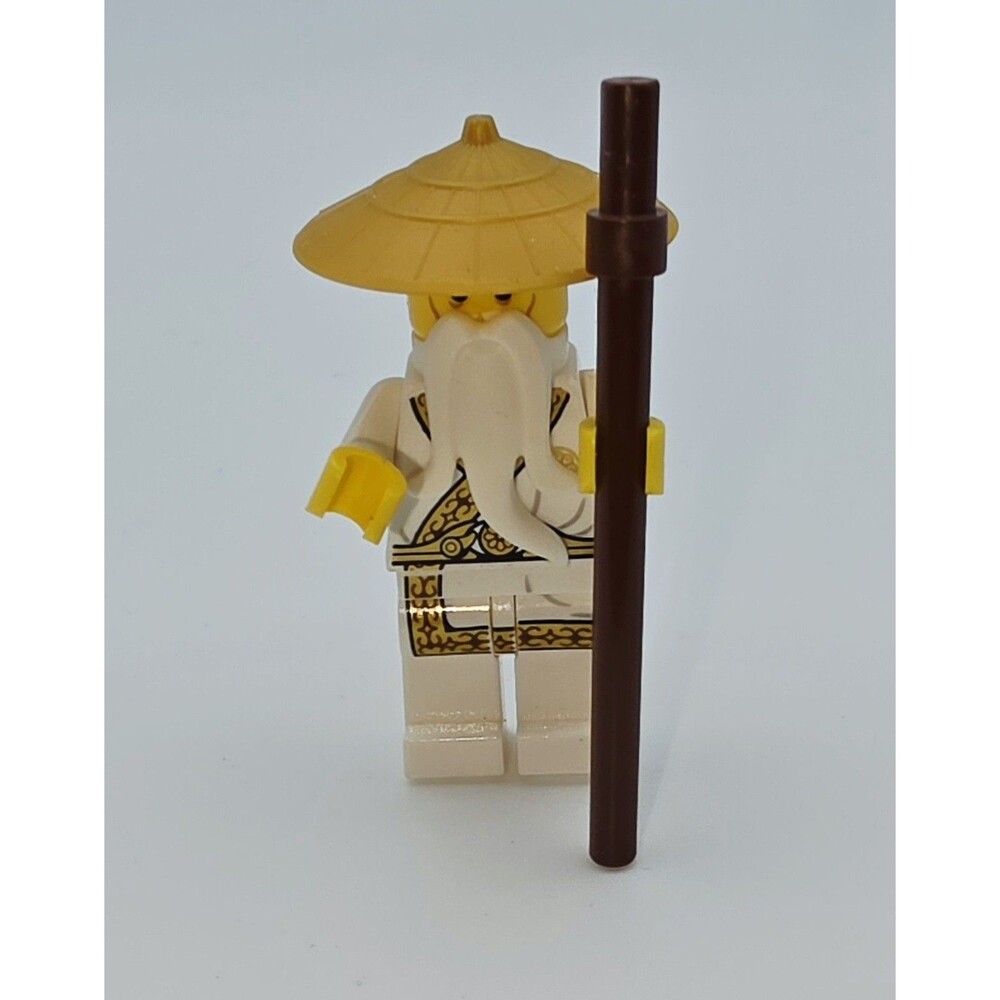 LEGO Ninjago Sensei Wu Minifigure njo0180 Gold Trimmed Outfit Master Wu Book